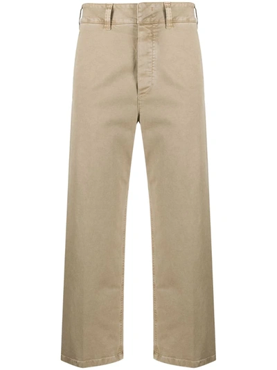 Department Five Cropped Wide-leg Trousers In Neutrals