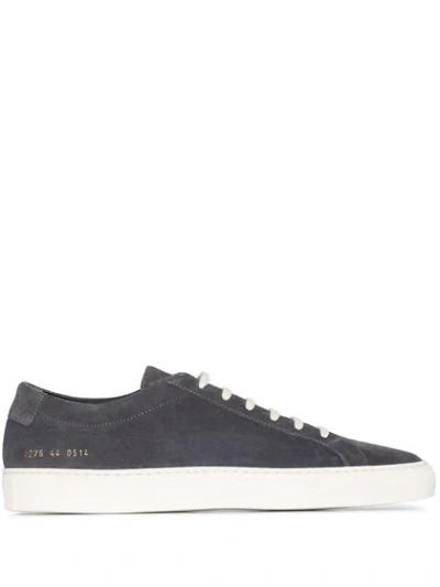 Common Projects Black Achilles Suede Low Top Sneakers