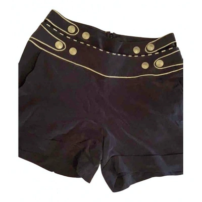 Pre-owned Pierre Balmain Black Silk Shorts