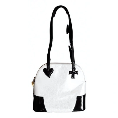 Pre-owned Christian Lacroix Leather Handbag In White