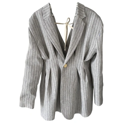 Pre-owned Jacquemus Les Santons De Provence Grey Linen Jacket