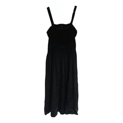 Pre-owned See By Chloé Silk Mid-length Dress In Black