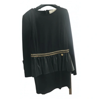 Pre-owned Elisabetta Franchi Mini Dress In Black