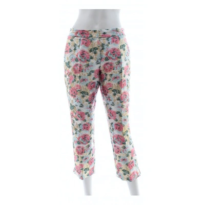 Pre-owned Dolce & Gabbana Straight Trousers In Multicolour