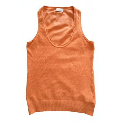 Pre-owned Pinko Vest In Orange