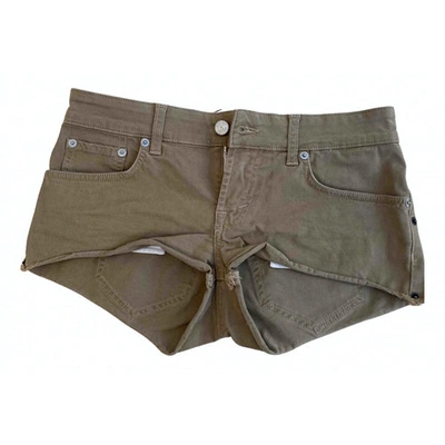 Pre-owned Department 5 Khaki Cotton Shorts