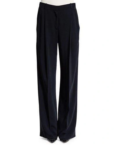 Givenchy Star Wide-leg Pants, Black