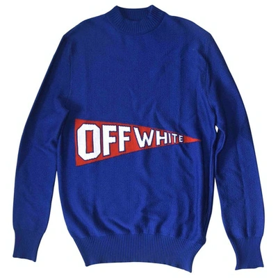Pre-owned Off-white Wool Jumper In Blue