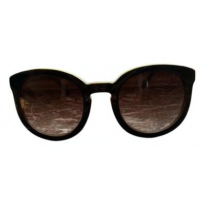 Pre-owned Vivienne Westwood Anglomania Brown Sunglasses