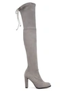 Stuart Weitzman Highland Over-the-knee Suede Boots In Flannel