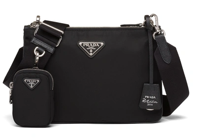 Pre-owned Prada  Re-edition 2000 Shoulder Bag Nylon Black