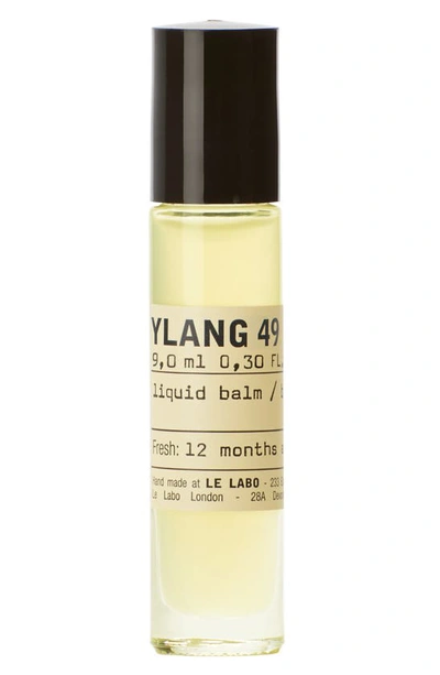 Le Labo Ylang 49 Liquid Balm Fragrance Rollerball In White
