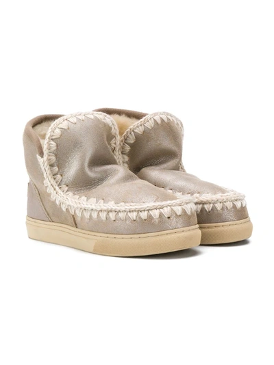 Mou Teen Eskimo Ankle Boots In Neutrals