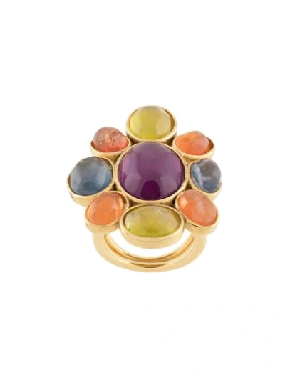 Goossens Cocktail Cabochons Ring In Gold