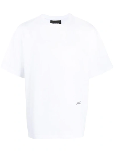 A-cold-wall* Logo-embroidered Cotton-jersey T-shirt In White