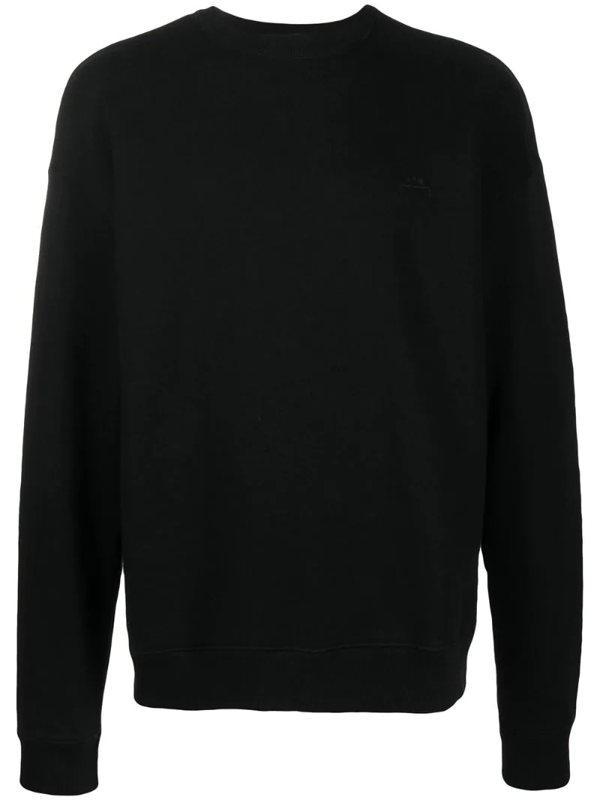 black fitted sweatshirt