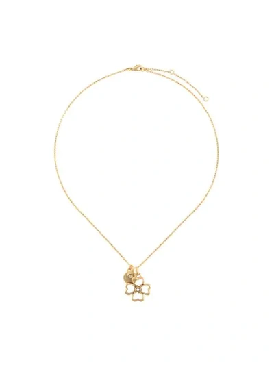 Goossens Talisman Clover Necklace In Gold