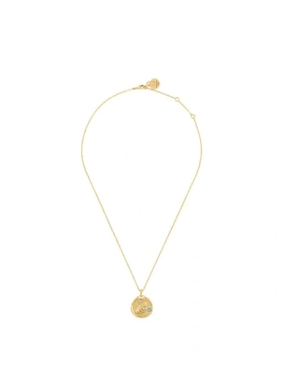 Goossens Talisman Leo Pendant Necklace In Gold