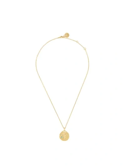Goossens Talisman Libra Pendant Necklace In Gold