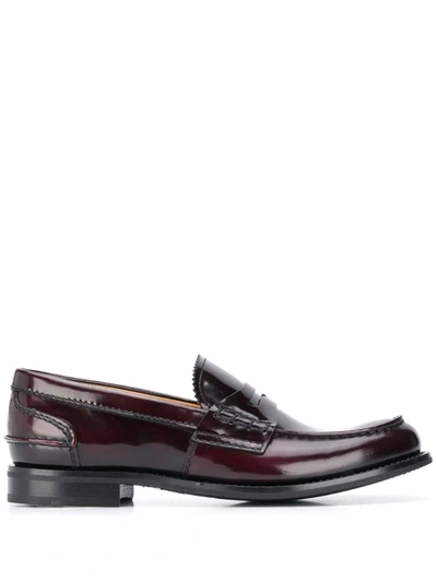 Church's Pembrey Penny Loafers In Light Burgundy