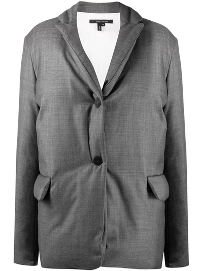 Sofie D'hoore Structured Puffer Coat In Grey