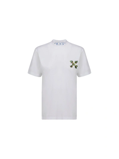 Off-white Women's White Cotton T-shirt