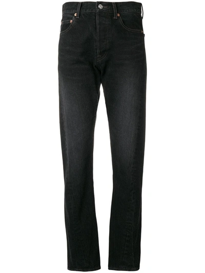 Balenciaga Wide-leg Classic Jeans In Pitch Black