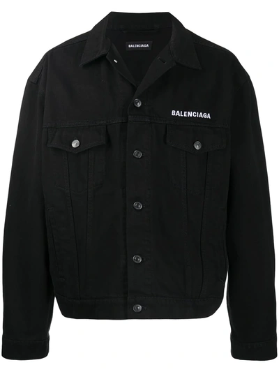 Balenciaga All Black Denim Jacket