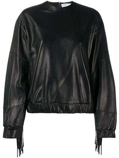 Iro Gentry Leather Jacket In Black Leather