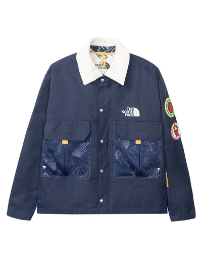 Pre-owned The North Face  X Brain Dead 76 Oversized Mountain Chore Coat Navy