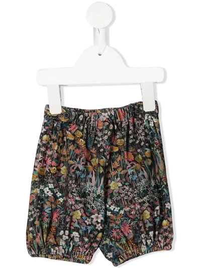 Bonpoint Floral Baby Trousers In Black