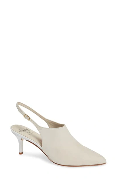 Amalfi By Rangoni Patrizio Slingback Pump In Bone Suede