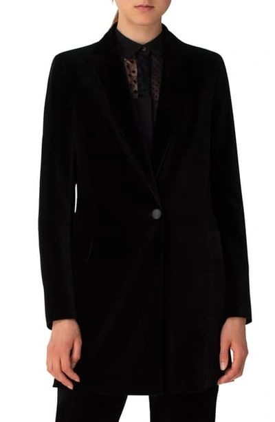 Akris Punto Velvet Blazer In Black