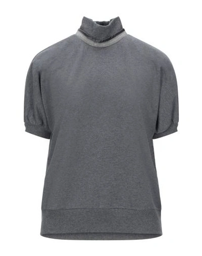 Brunello Cucinelli Sweatshirts In Grey