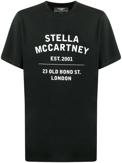 Stella Mccartney Logo Print T-shirt In Black