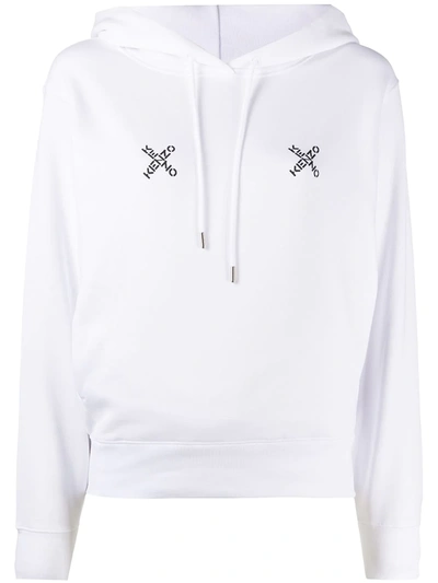 Kenzo Sport 'triple X' Hoodie In White