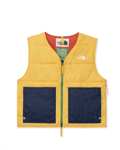Pre-owned The North Face  X Brain Dead 68 Sierra Vest Yellow