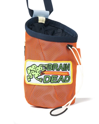 Pre-owned The North Face  X Brain Dead Chalk Bag Flame Orange
