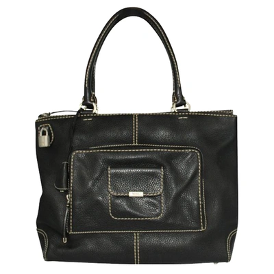 Pre-owned Tod's Black Leather Totes