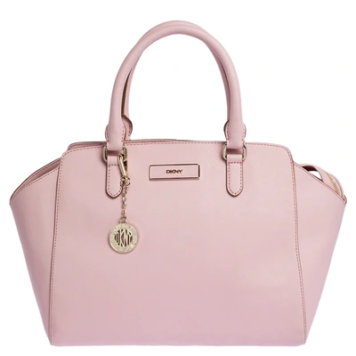 Pre-owned Dkny Pink Leather Zipped Satchel
