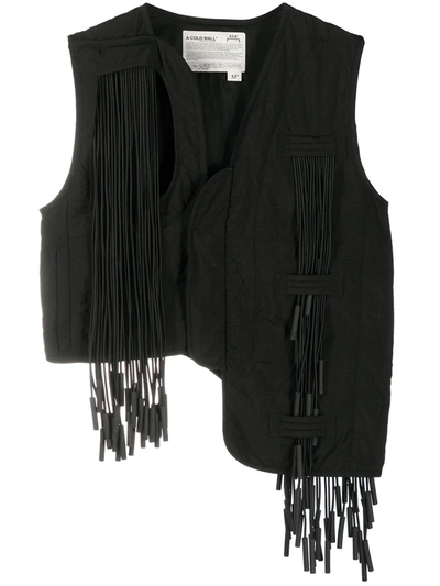 A-cold-wall* Asymmetric Padded Gilet In Black