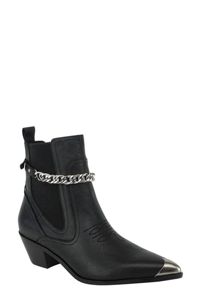 Caverley Cassy Western Boot In Black Leather