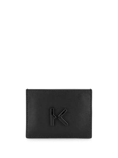 Kenzo Logo-plaque Cardholder In Black