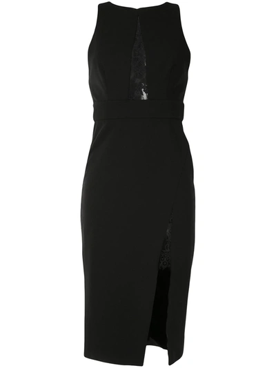 Jay Godfrey Lace Cut-out Midi Dress In Black