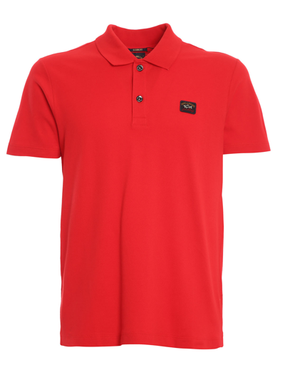 Paul & Shark Polo Shirts In Red