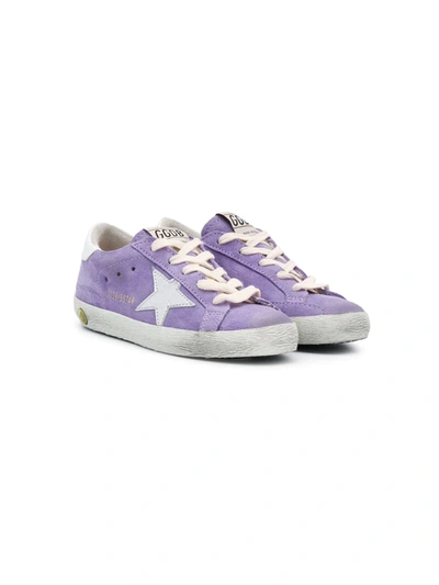 Golden Goose Kids' Superstar Low-top Sneakers In Lilac