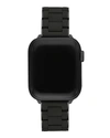 Michele 38/40mm Stainless Silicone-wrapped Bracelet Band For Apple Watch In Black/black