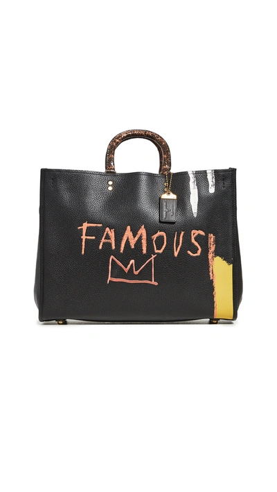 Coach 1941 X Basquiat Famous Rogue Bag 39 In Brass/black