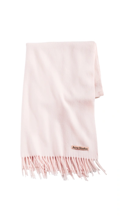 Acne Studios Canada New Oversized Scarf In White In Light Pink