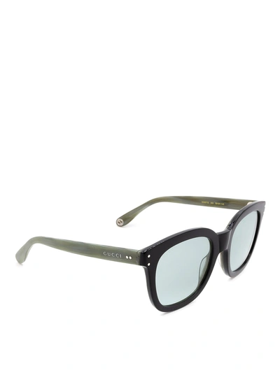 Gucci Squared Sunglasses In Black